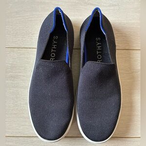 Rothy's The Original Slip On Sneaker black Solid Textile Shoe Womens 9